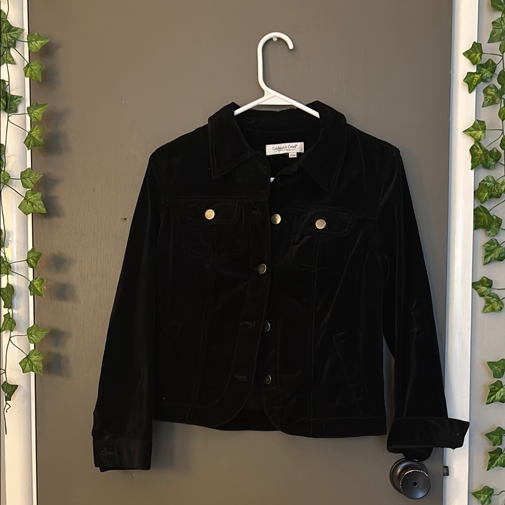 Coldwater Creek Black Leather Jacket